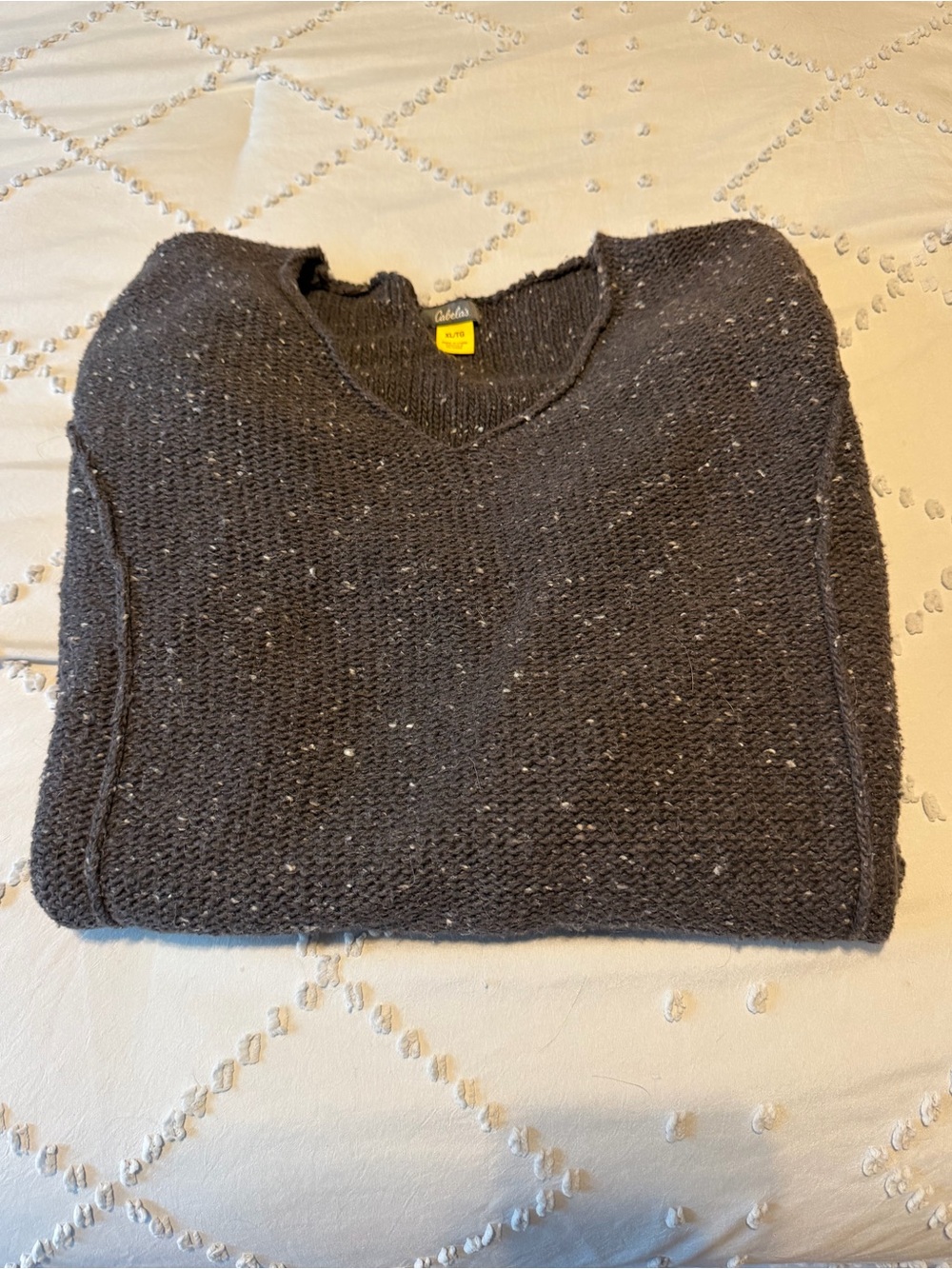 Cabela’s Oversized Flecked Chunky Knit Crewneck Sweater XL